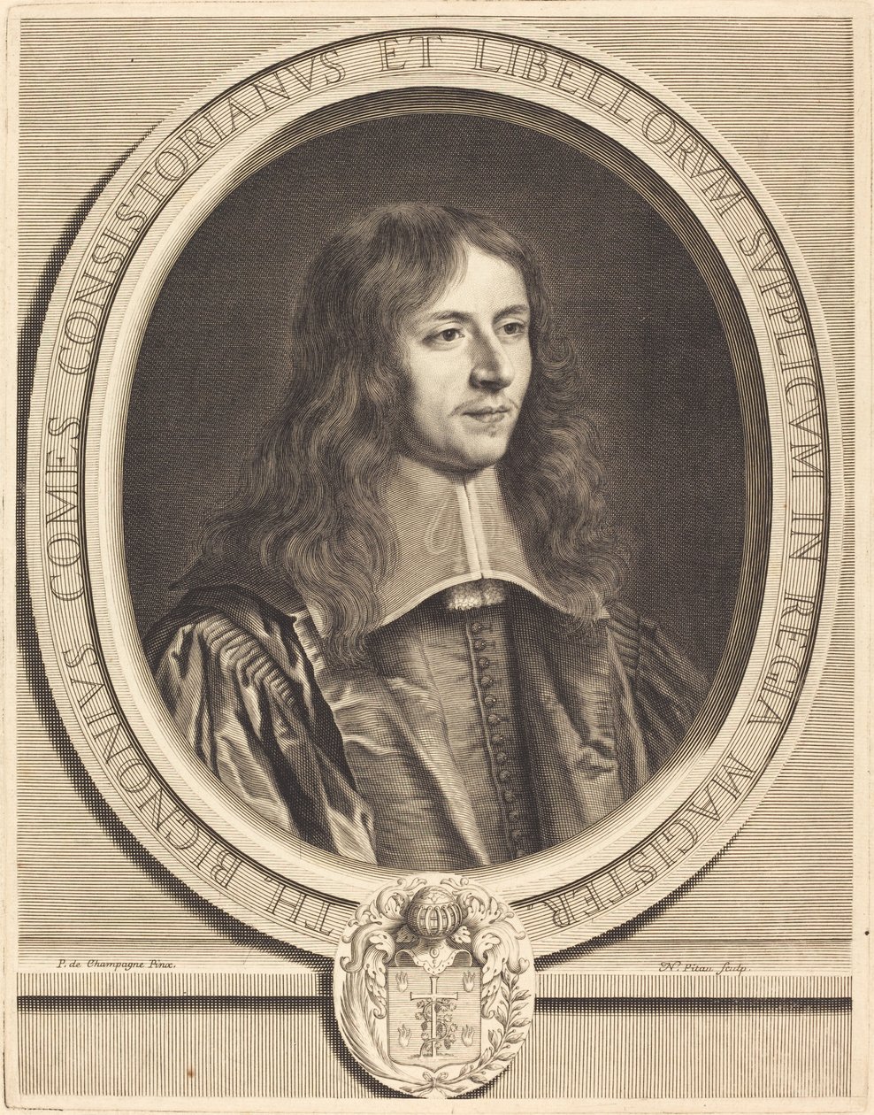 Thierry Bignon da Nicolas Pitau I after Philippe de Champaigne