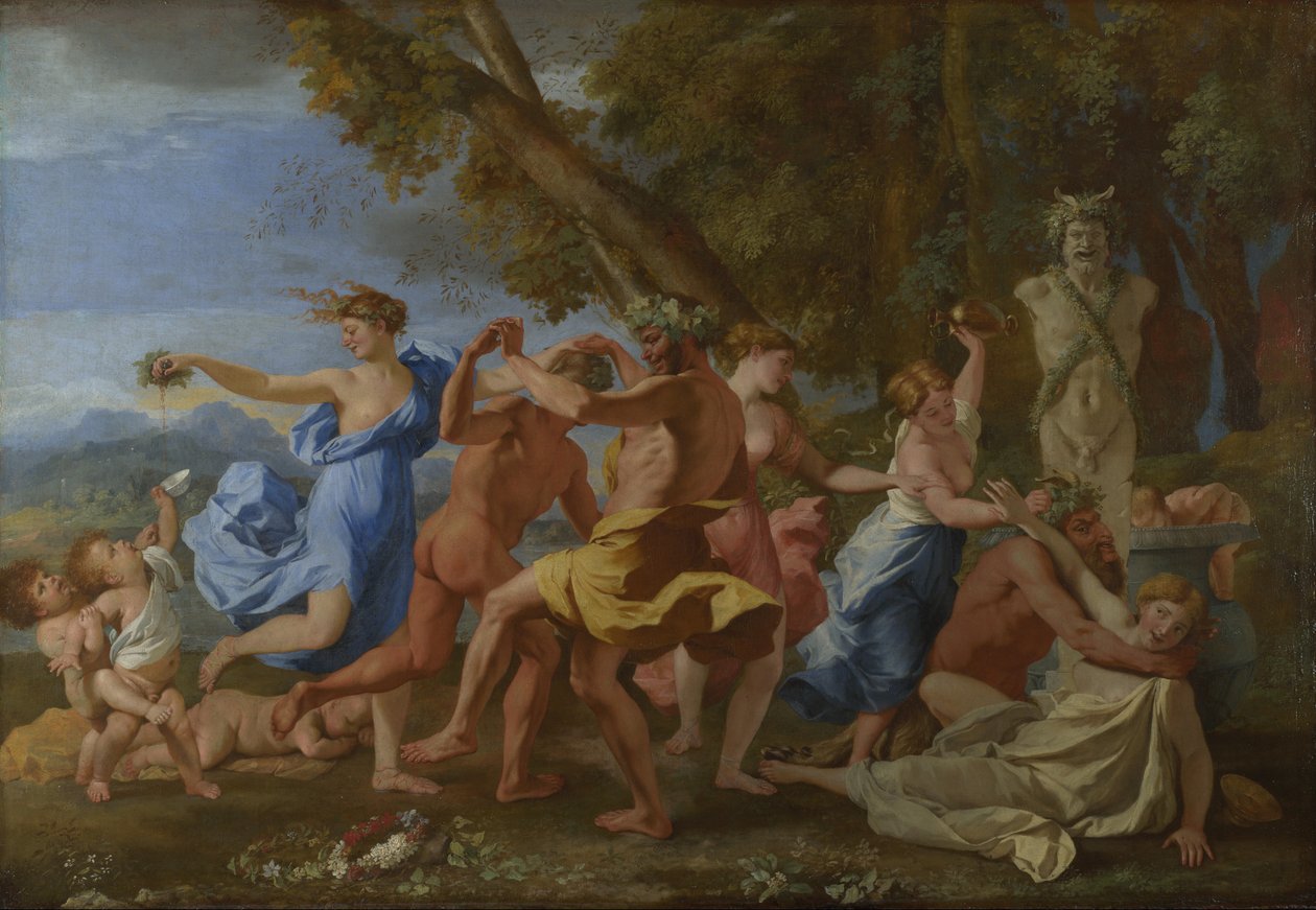 Baccanale davanti a un Erma da Nicolas Poussin
