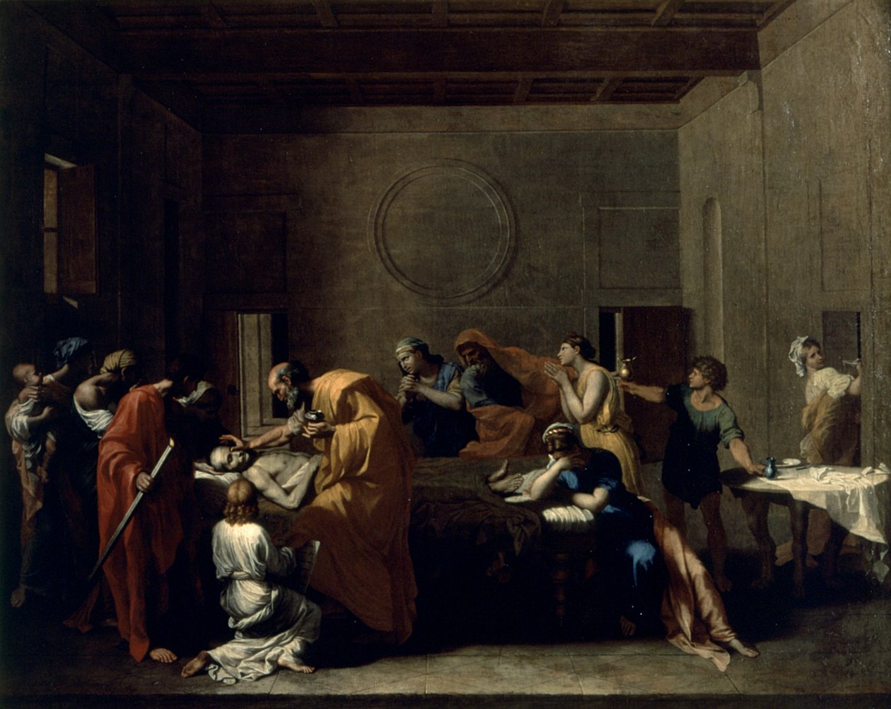 Estrema Unzione, c.1638-40 da Nicolas Poussin