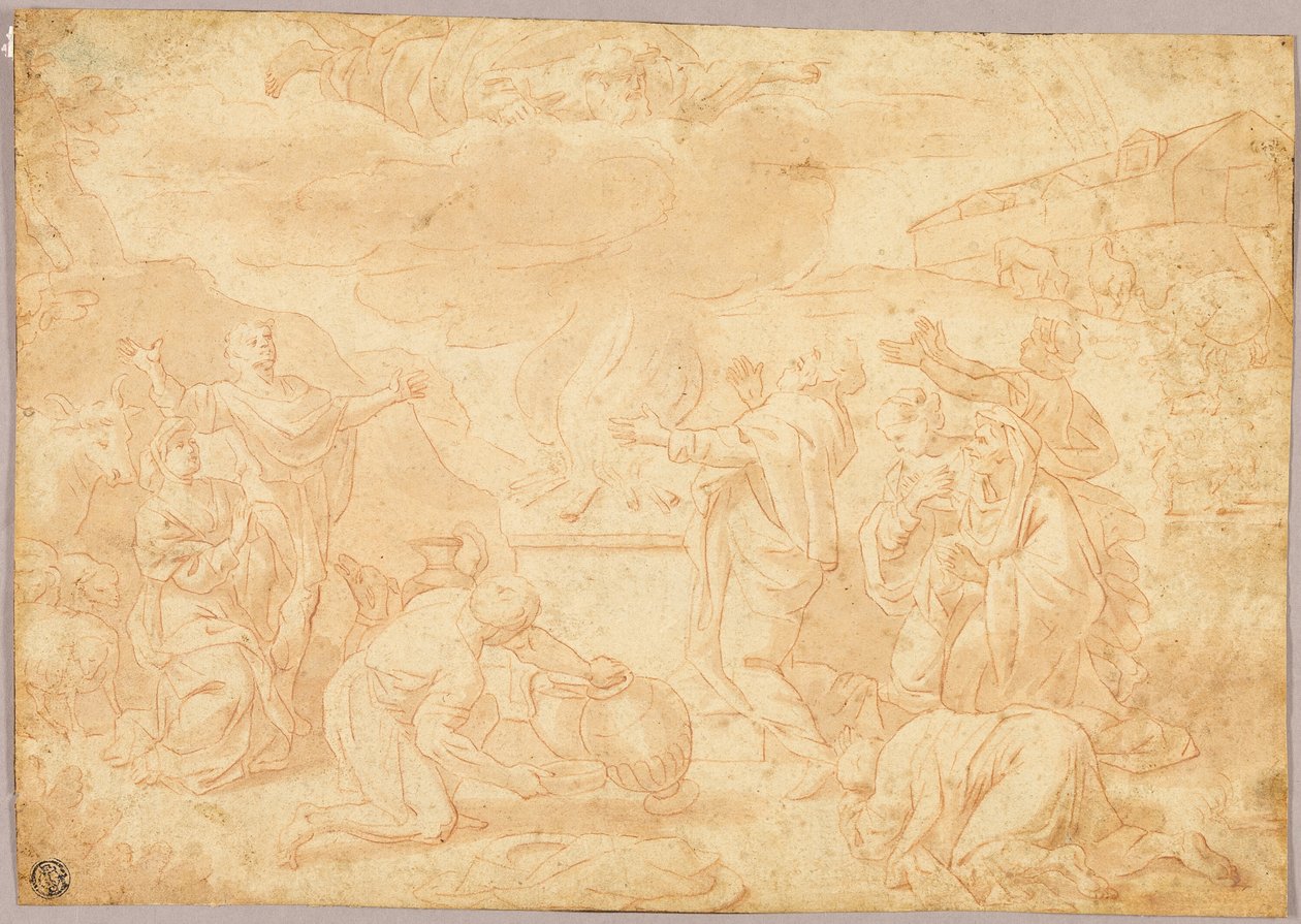 Il sacrificio di Noè da Nicolas Poussin