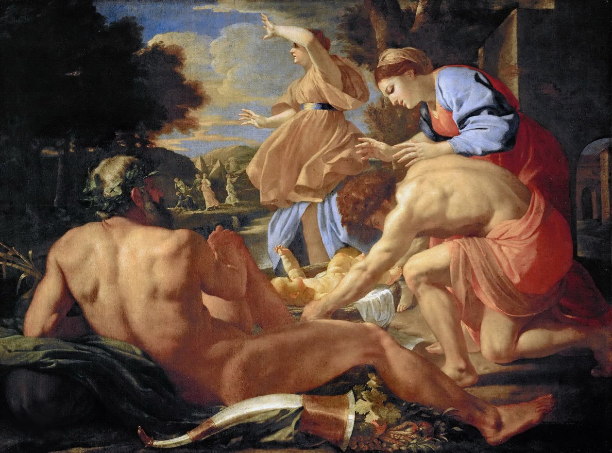 Il ritrovamento di Mosè, 1624 da Nicolas Poussin