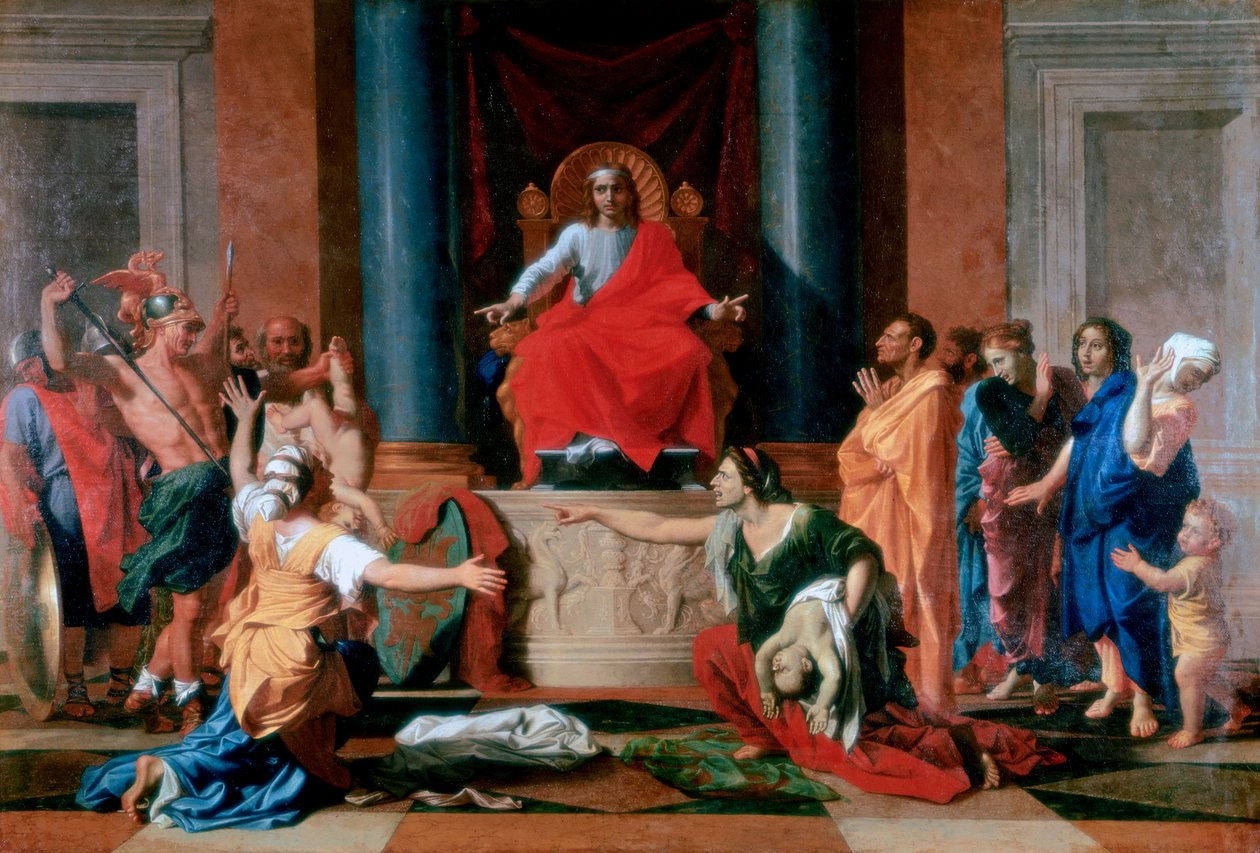 Il giudizio di Salomone, 1649 da Nicolas Poussin