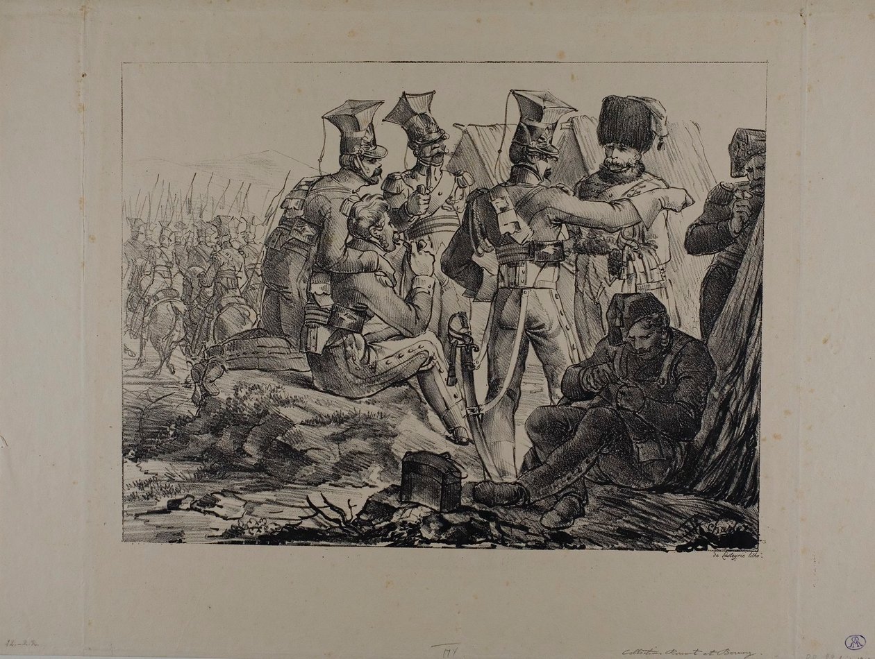 Lancieri in bivacco da Nicolas Toussaint Charlet