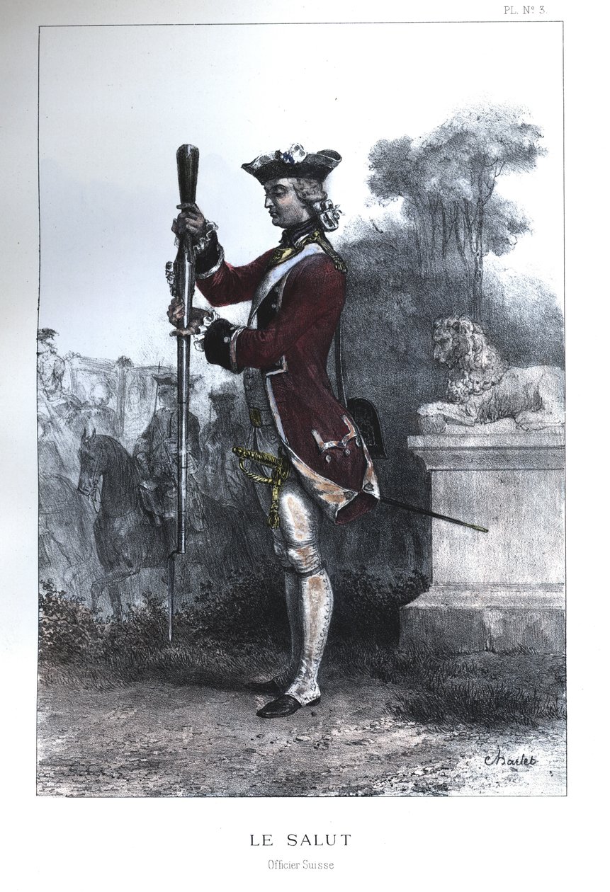 Ufficiale delle Guardie Svizzere da Nicolas Toussaint Charlet