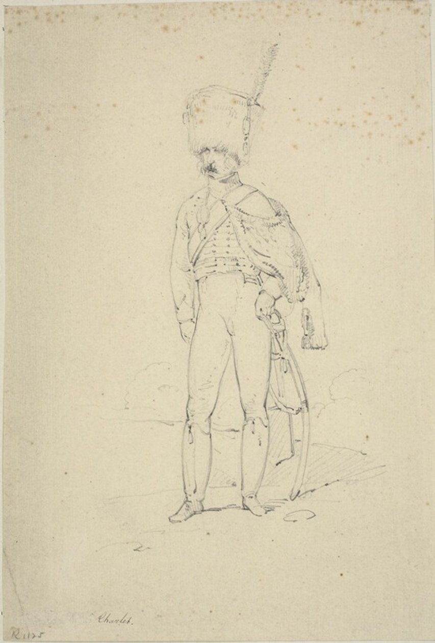 Ussaro in piedi da Nicolas Toussaint Charlet