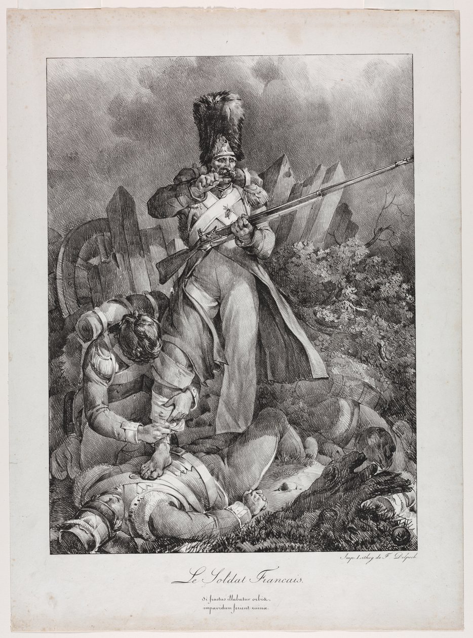 Il soldato francese (Le Soldat français) da Nicolas Toussaint Charlet