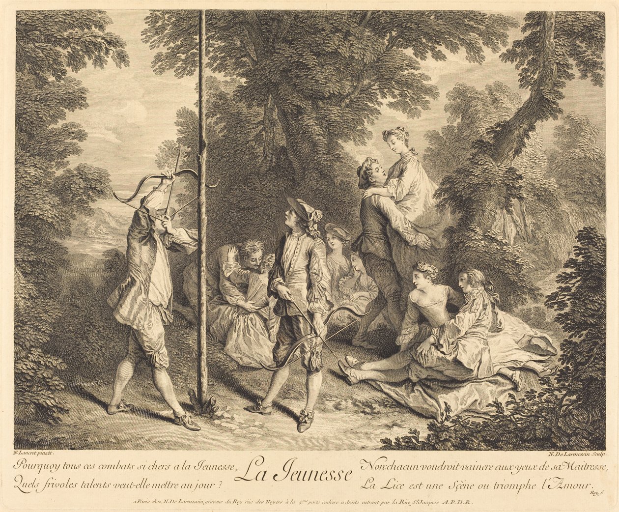 La jeunesse da Nicolas de Larmessin IV after Nicolas Lancret
