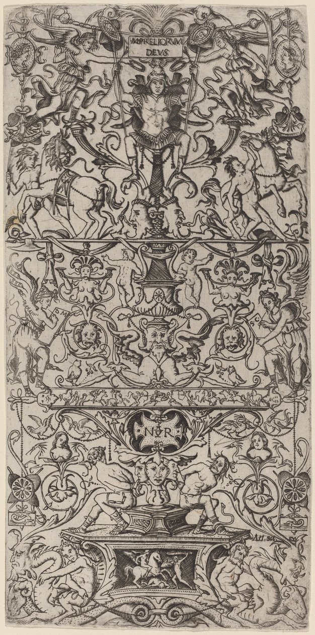 Pannello Ornamentale: Marte, Dio delle Battaglie da Nicoletto da Modena