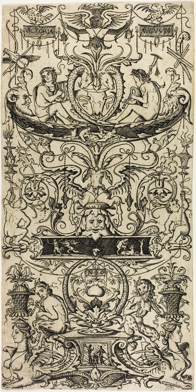 Pannello ornamentale: Victoria Augusta da Nicoletto da Modena