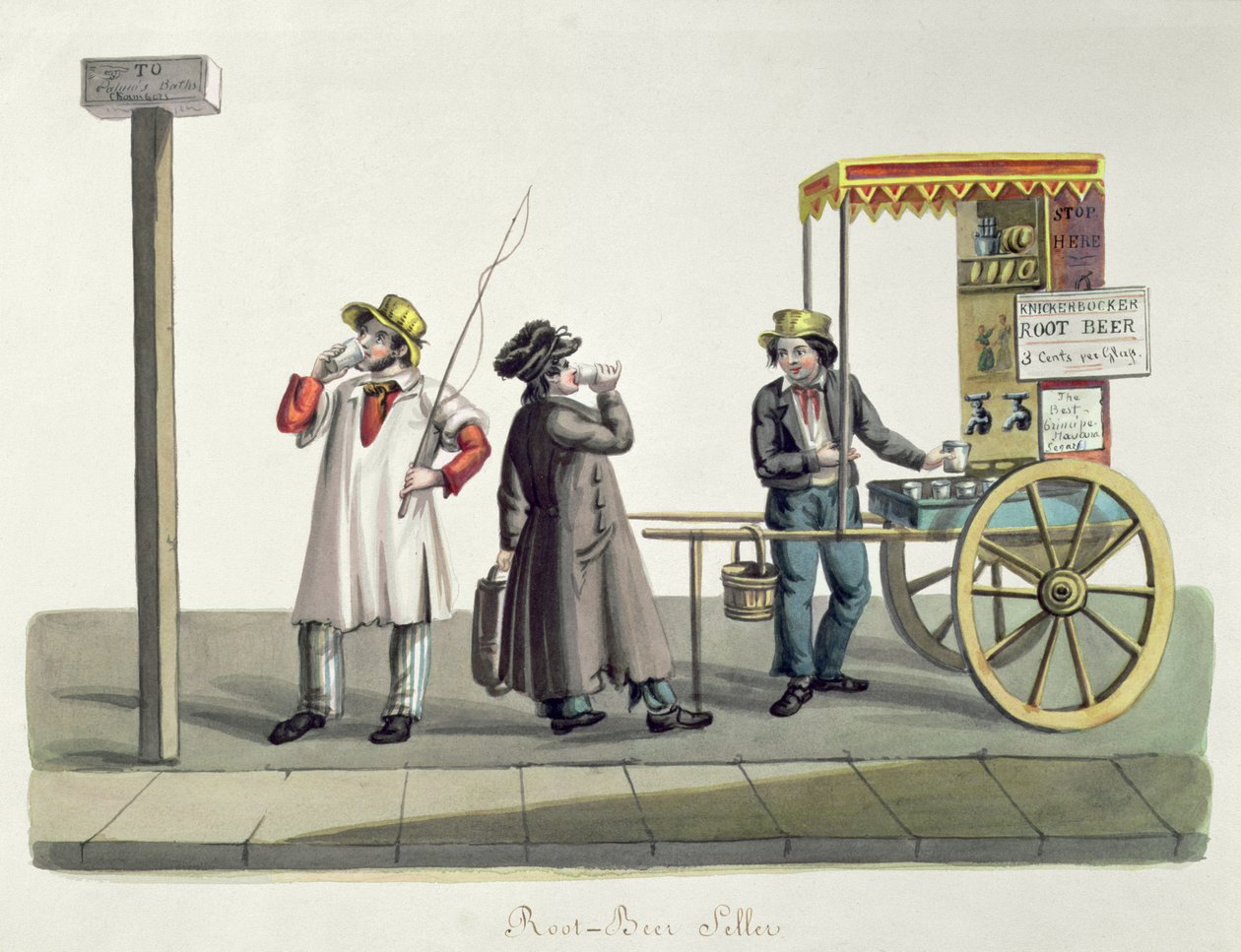Venditore di birra alla radice, c.1840 da Nicolino Calyo