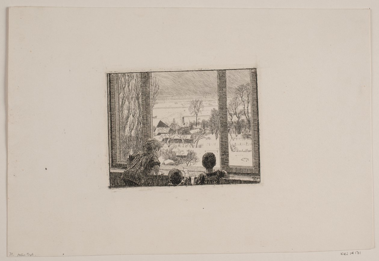 Bambini alla finestra da Niels Skovgaard