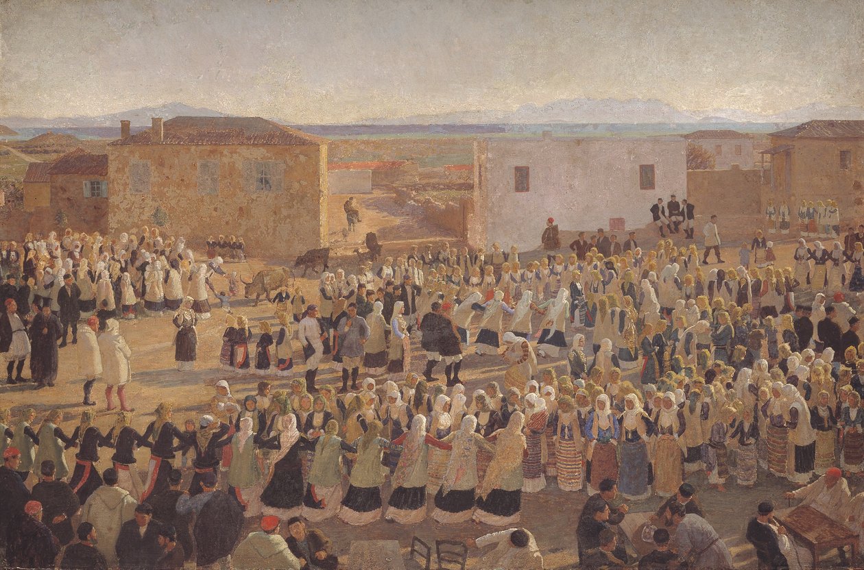 La danza delle donne a Megara da Niels Skovgaard