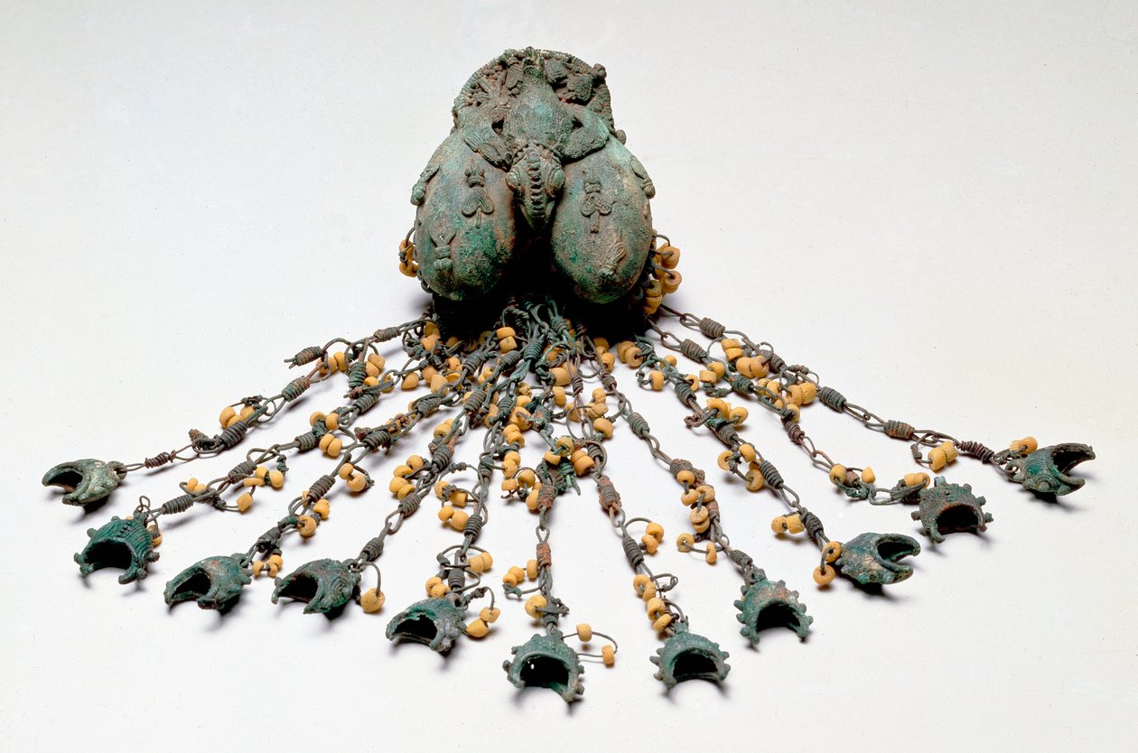 Pendente a doppio uovo, Igbo-Ukwu, IX - X secolo da Nigerian