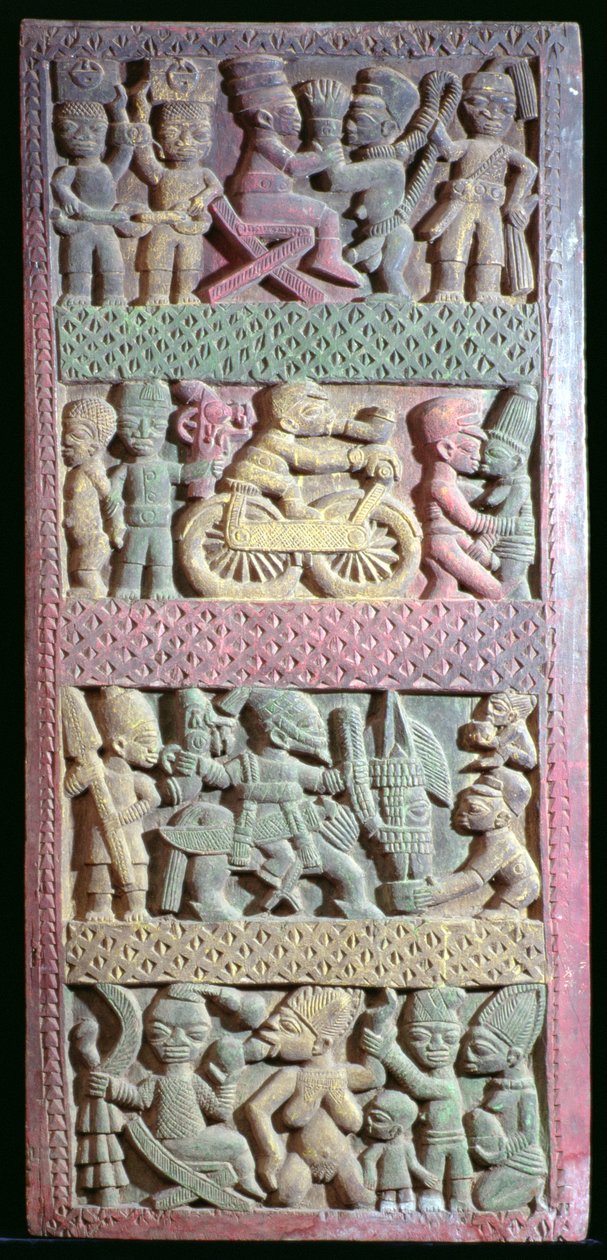 Intaglio di porta Yoruba da Nigerian