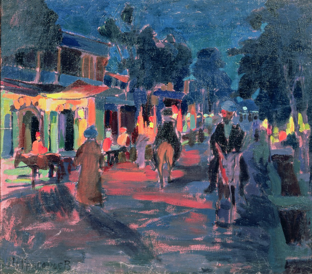 Caffè di notte, 1910 da Nikolai Grigoryev
