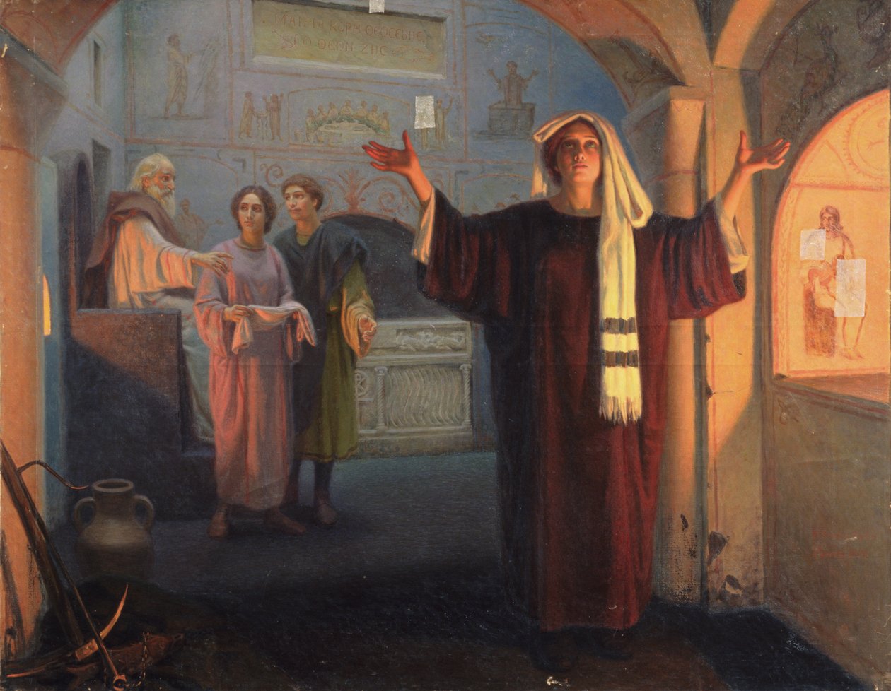 In una catacomba, 1900 da Nikolai Nikolayevich Alexandrov
