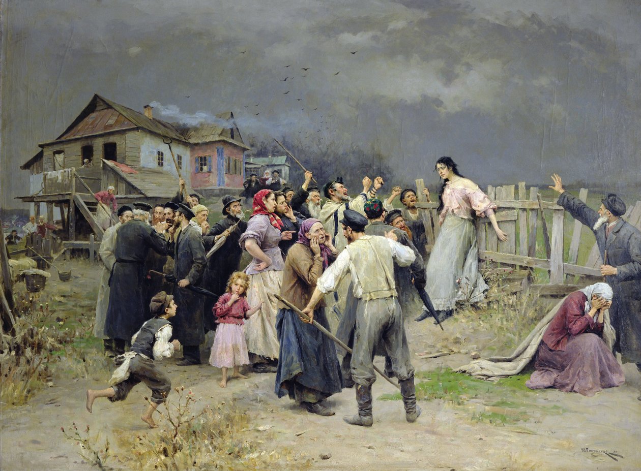 Una vittima del fanatismo, 1899 da Nikolai Pimonenko