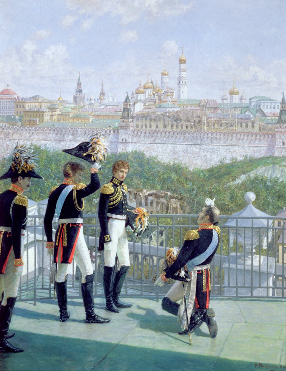 Il re prussiano Federico Guglielmo II (1744-97) ringrazia Mosca, 1896 da Nikolai Sergeyevich Matveyev