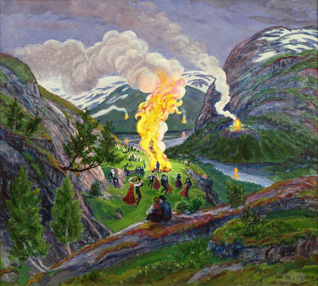 Fuoco di mezza estate da Nikolai Astrup