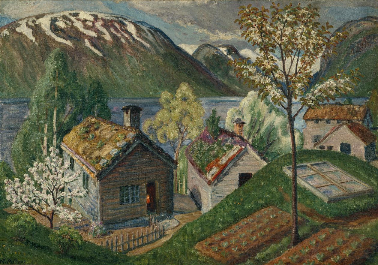 Mistbenken (serra fredda) da Nikolai Astrup
