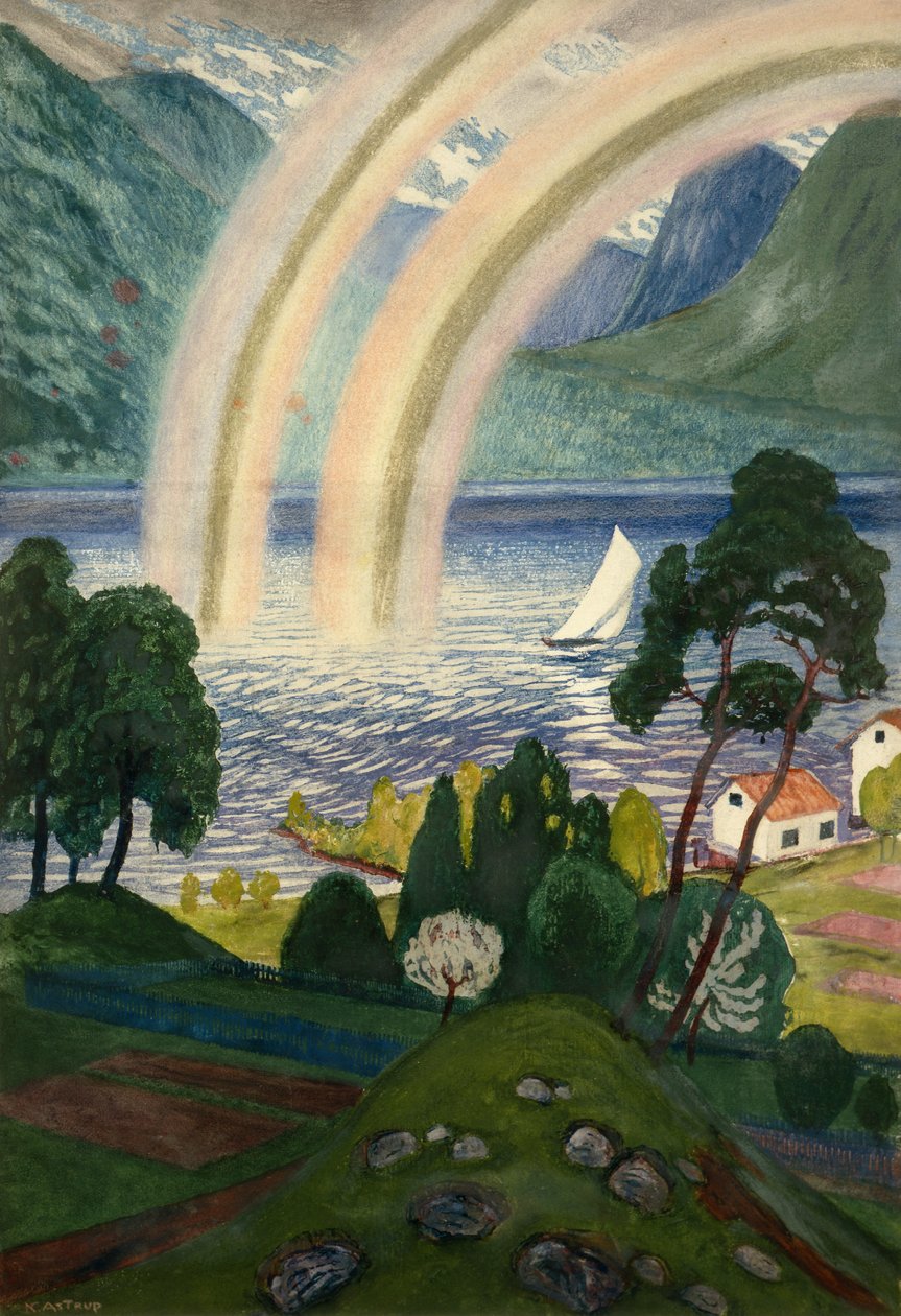 Arcobaleno, Grande arcobaleno da Nikolai Astrup