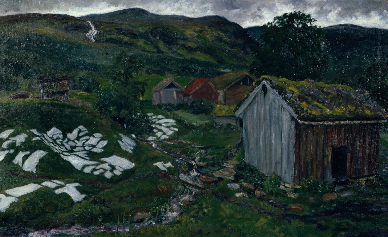 Atmosfera di tempo piovoso da Nikolai Astrup