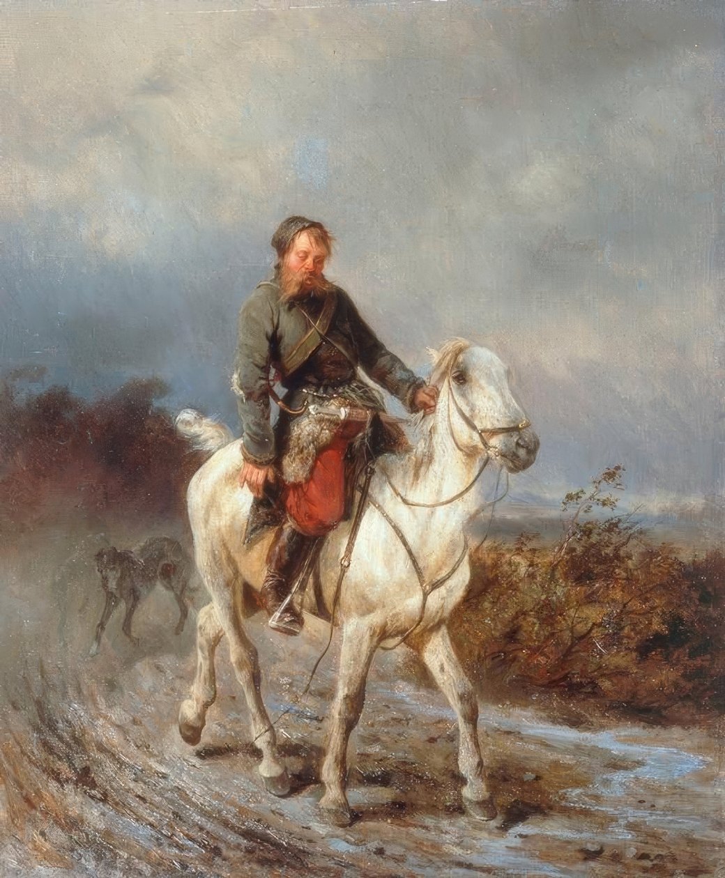 Ritorno dalla caccia da Nikolai Jegorowitsch Swertschkow