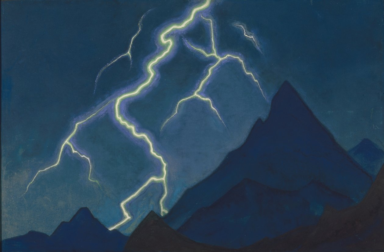 Chiamata del cielo. Fulmine, 1935-1936 da Nikolai Konstantinowitsch Roerich
