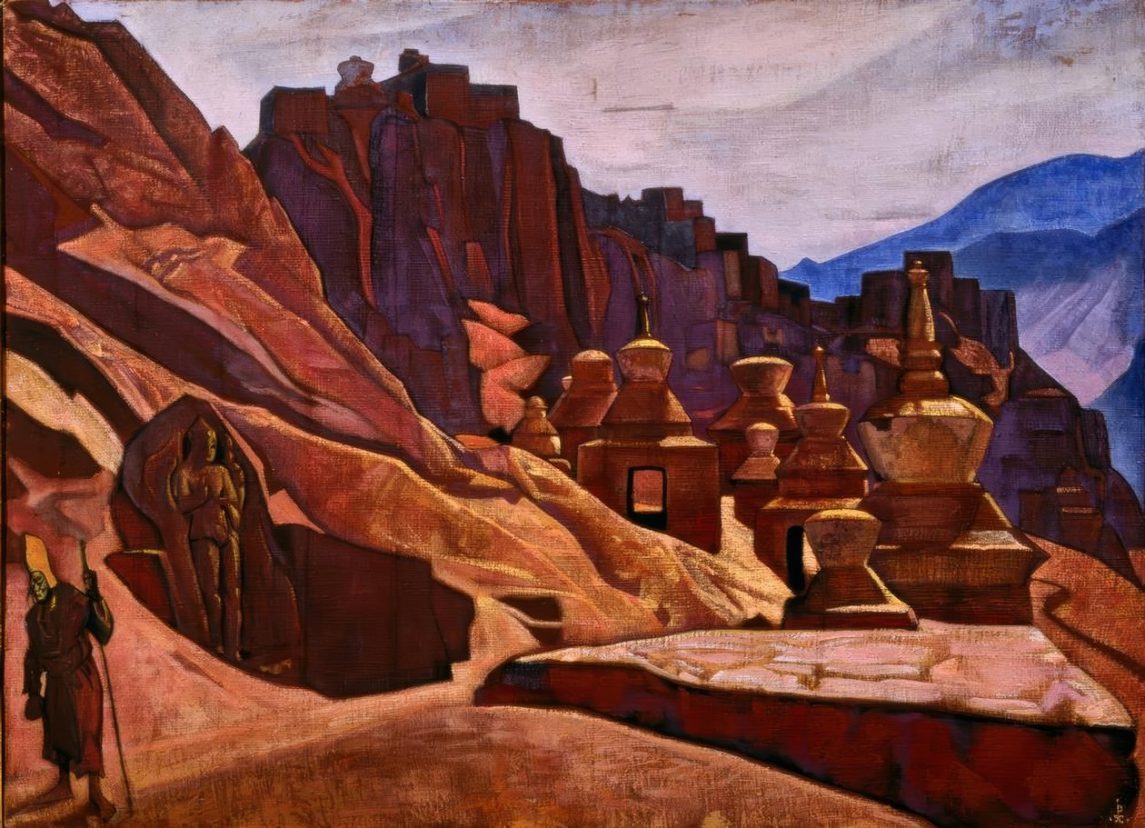 Monastero dei Bonpo Lama in Tibet da Nikolai Konstantinowitsch Roerich