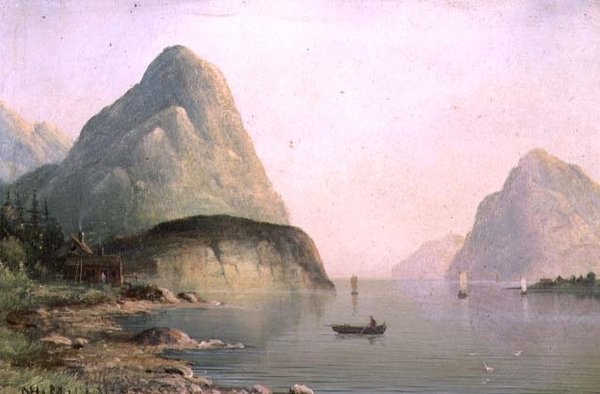 Scena di un fiordo da Nils Hans Christiansen