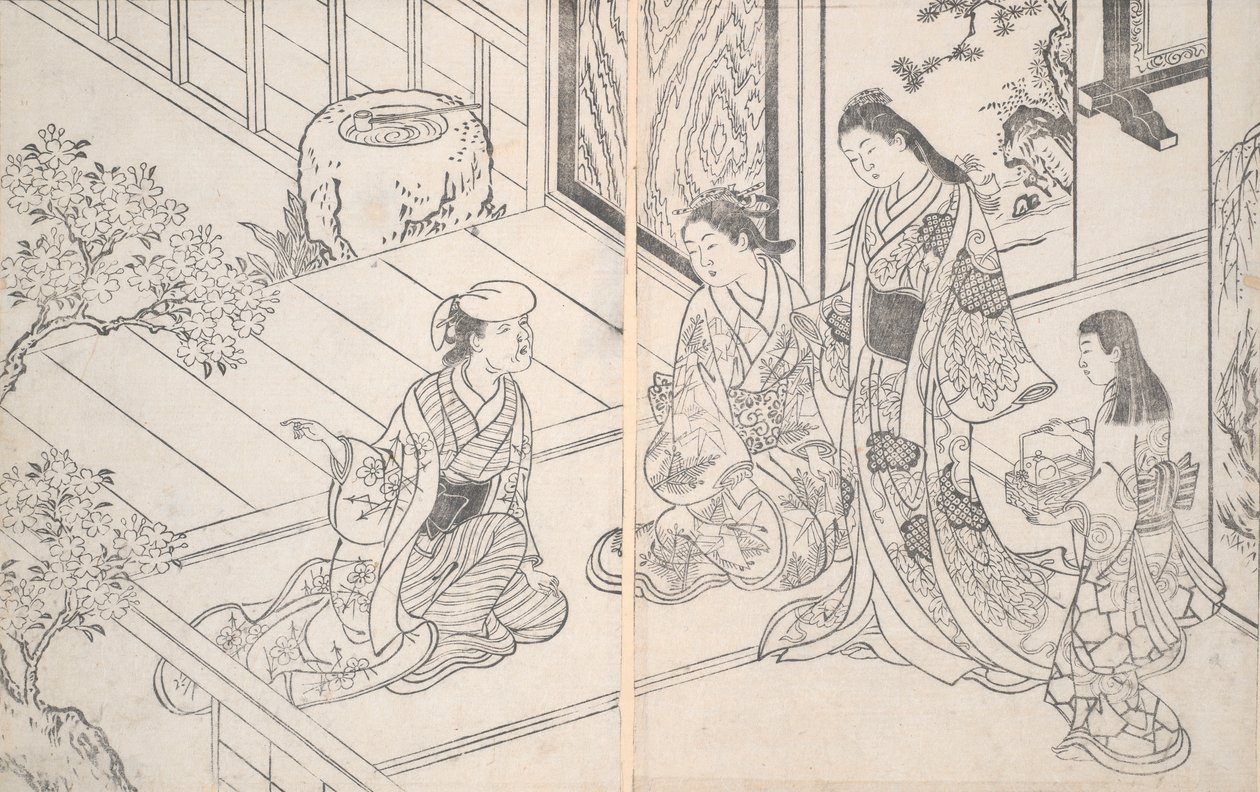 Una scena domestica da Nishikawa Sukenobu