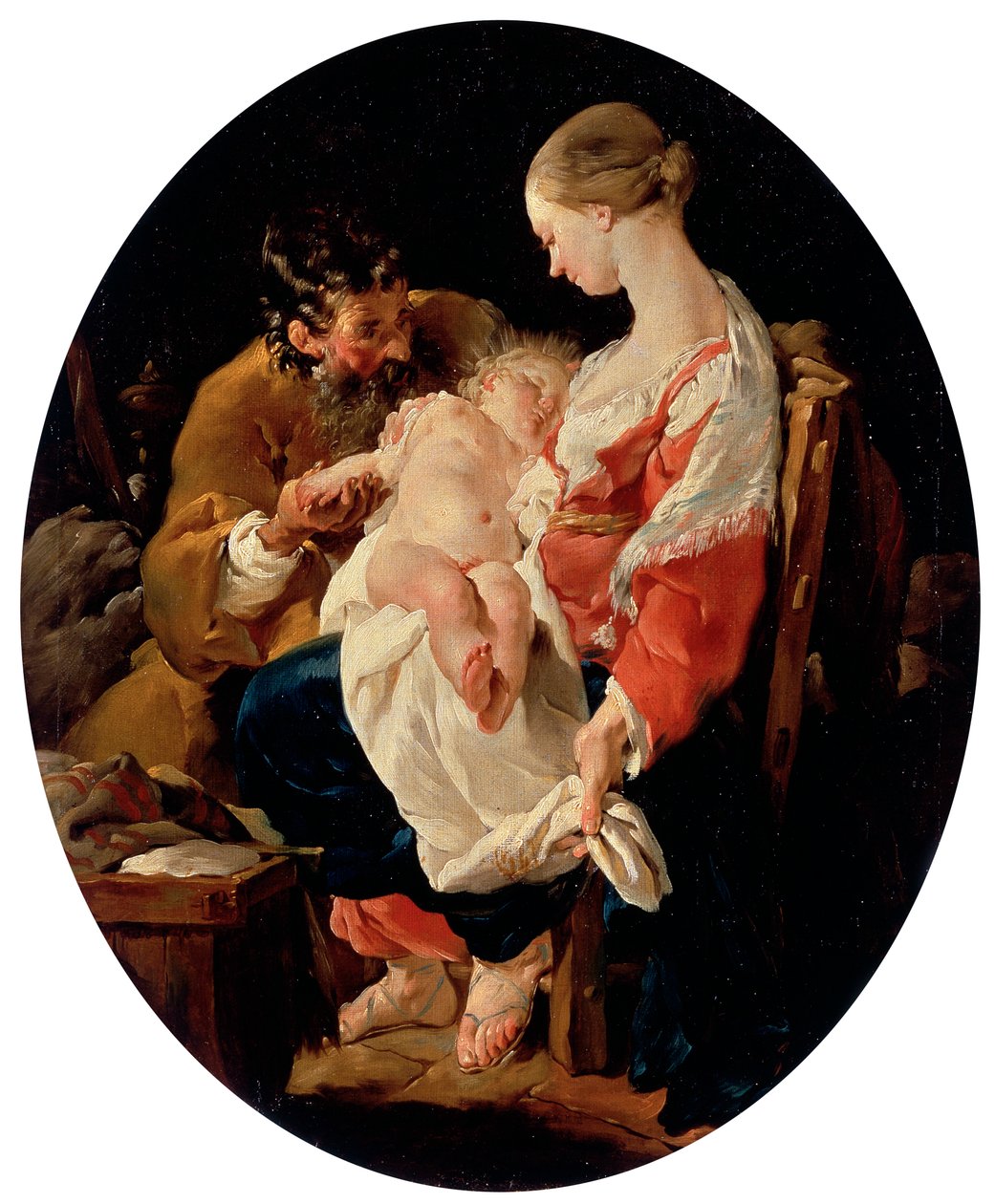 La Sacra Famiglia, XVIII secolo da Noel Halle