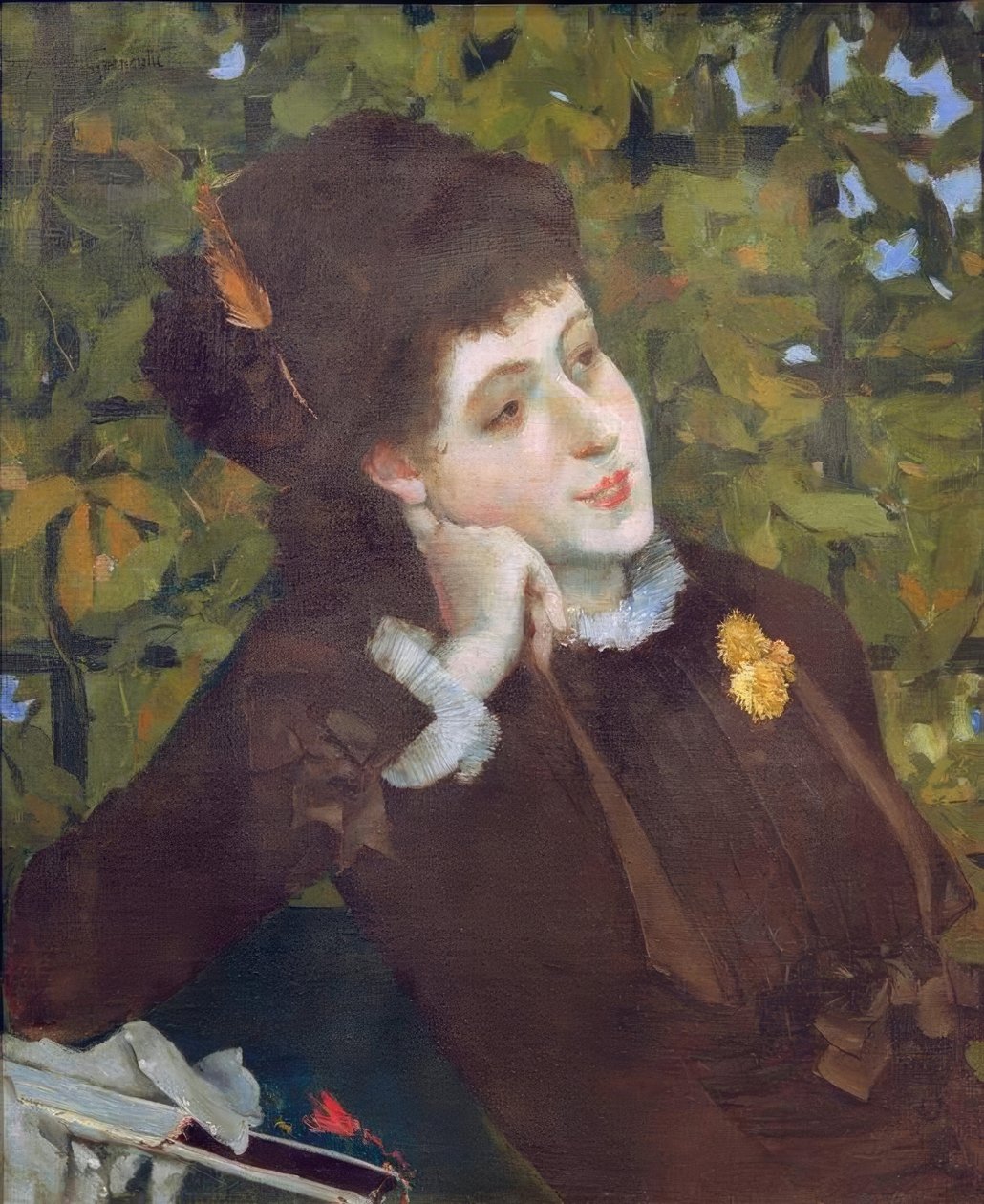 Ritratto di donna (Berthe Morrisot) da Norbert Goeneutte
