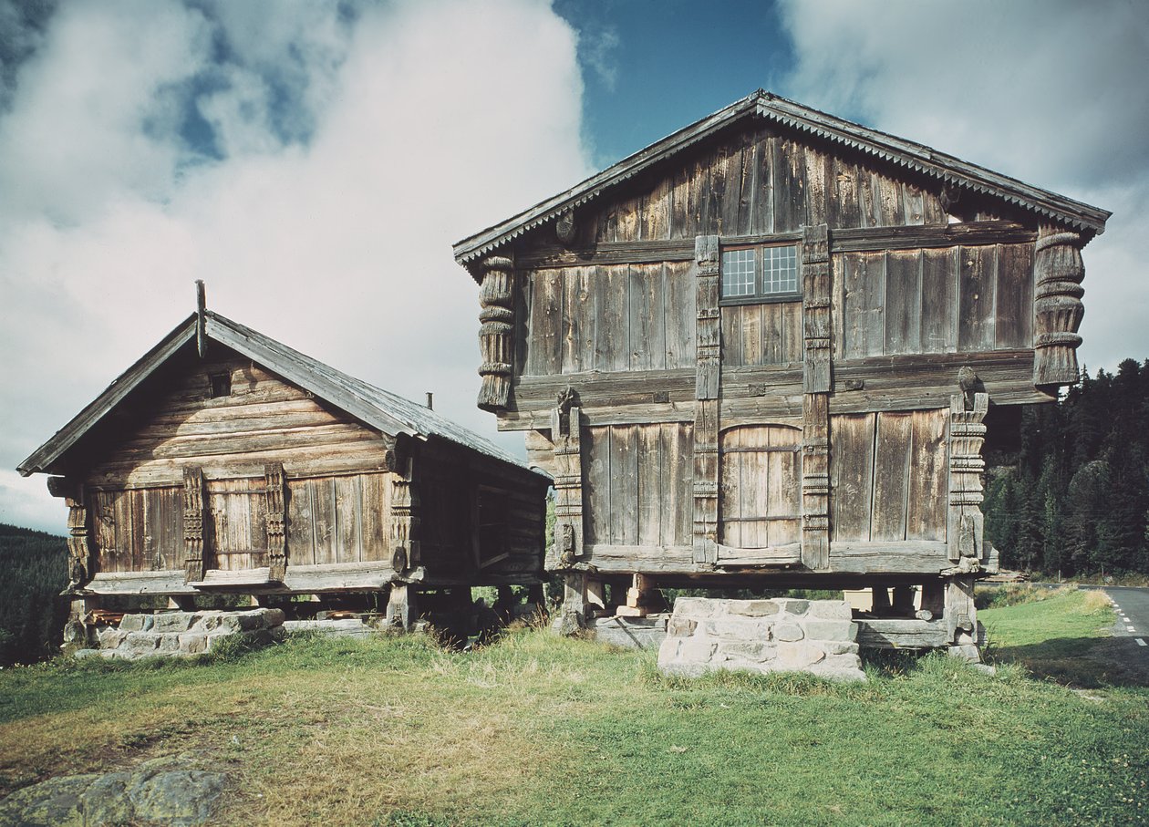 Case contadine, costruite c.1712 da Norwegian School