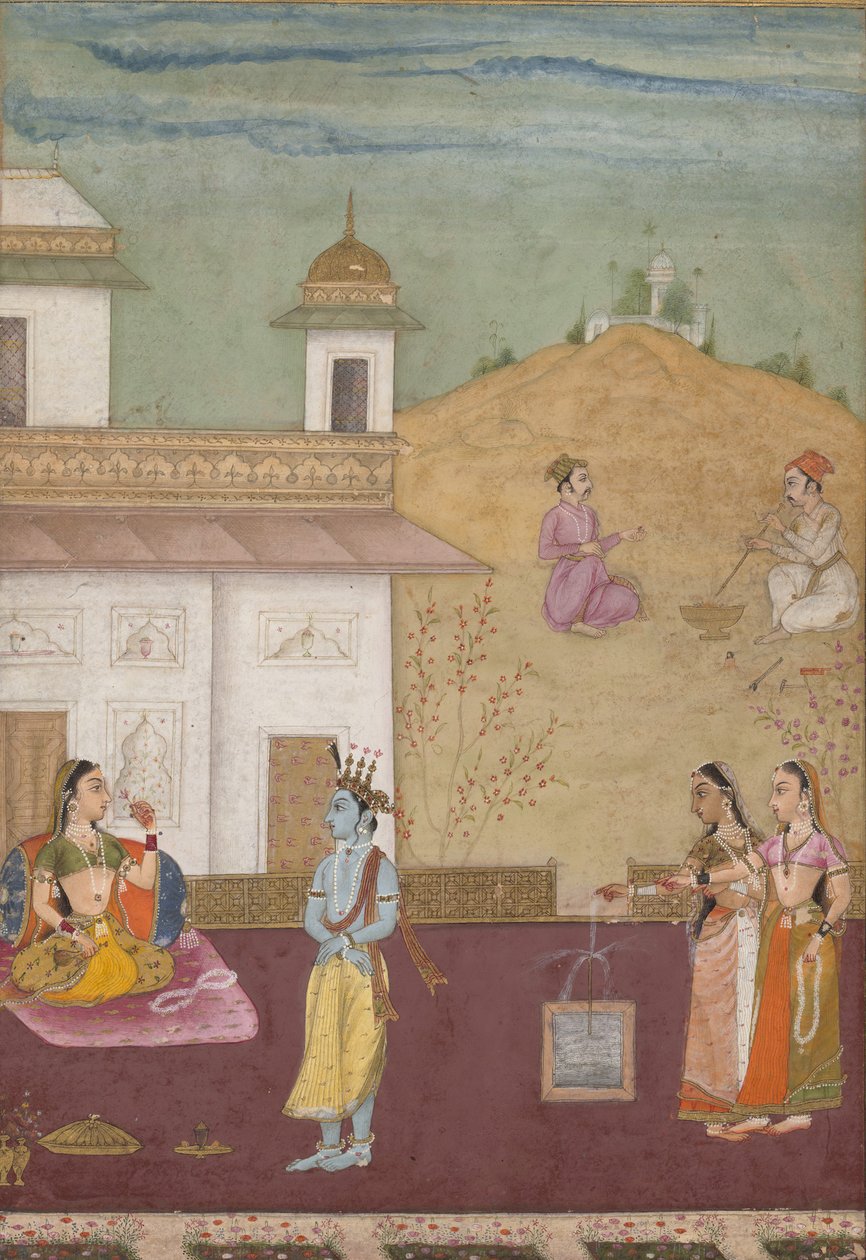 Pagina da un Breviario Disperso di Rasikapriya Lover, 1685 da Nuruddin