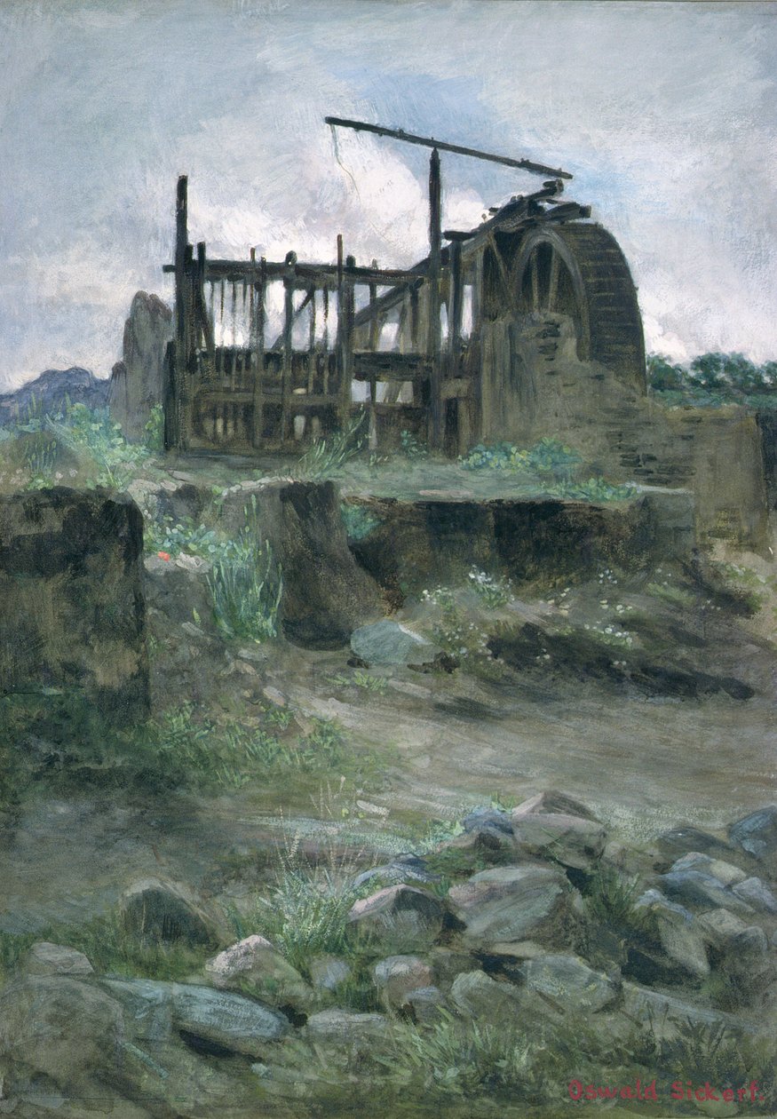 Una miniera di stagno in Cornovaglia, XIX secolo da O.A. Sickert