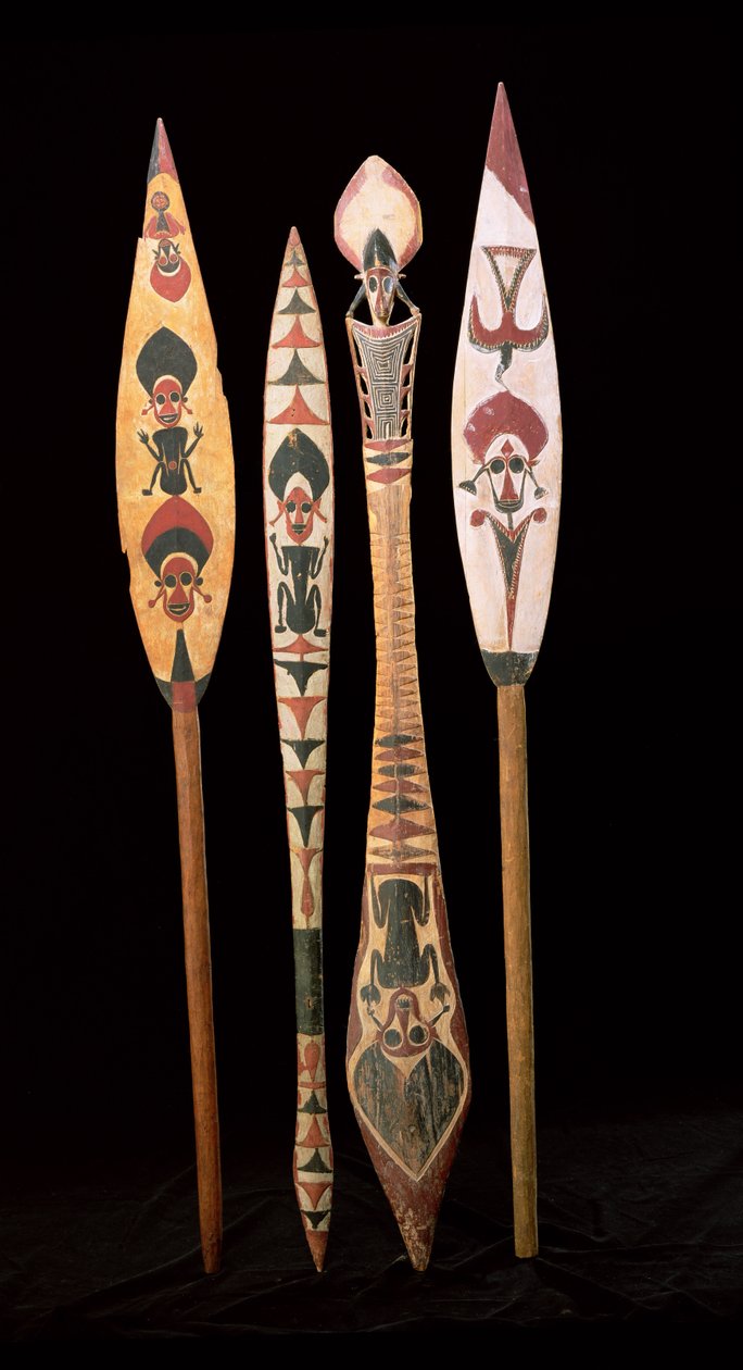 Pagaie da canoa delle Isole Salomone da Oceanic
