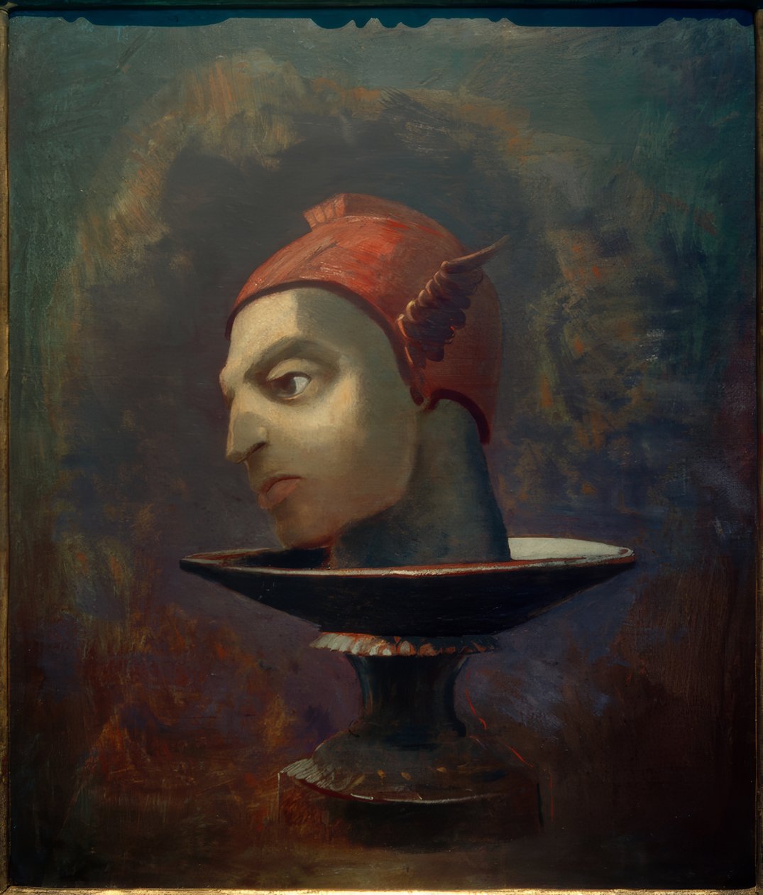 La testa di Perseo (La testa di Mercurio su un piatto) da Odilon Redon