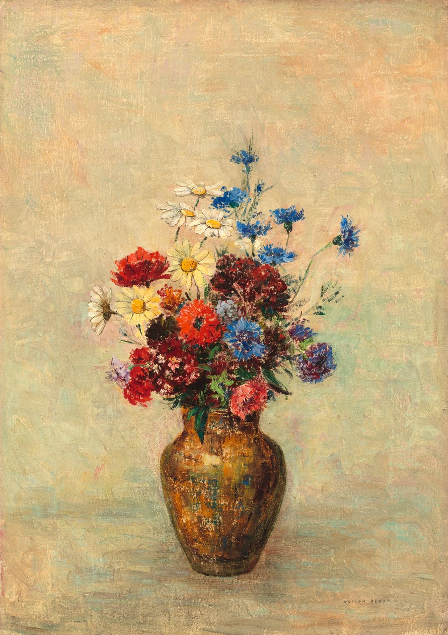 Fiori in un vaso, c.1910 da Odilon Redon