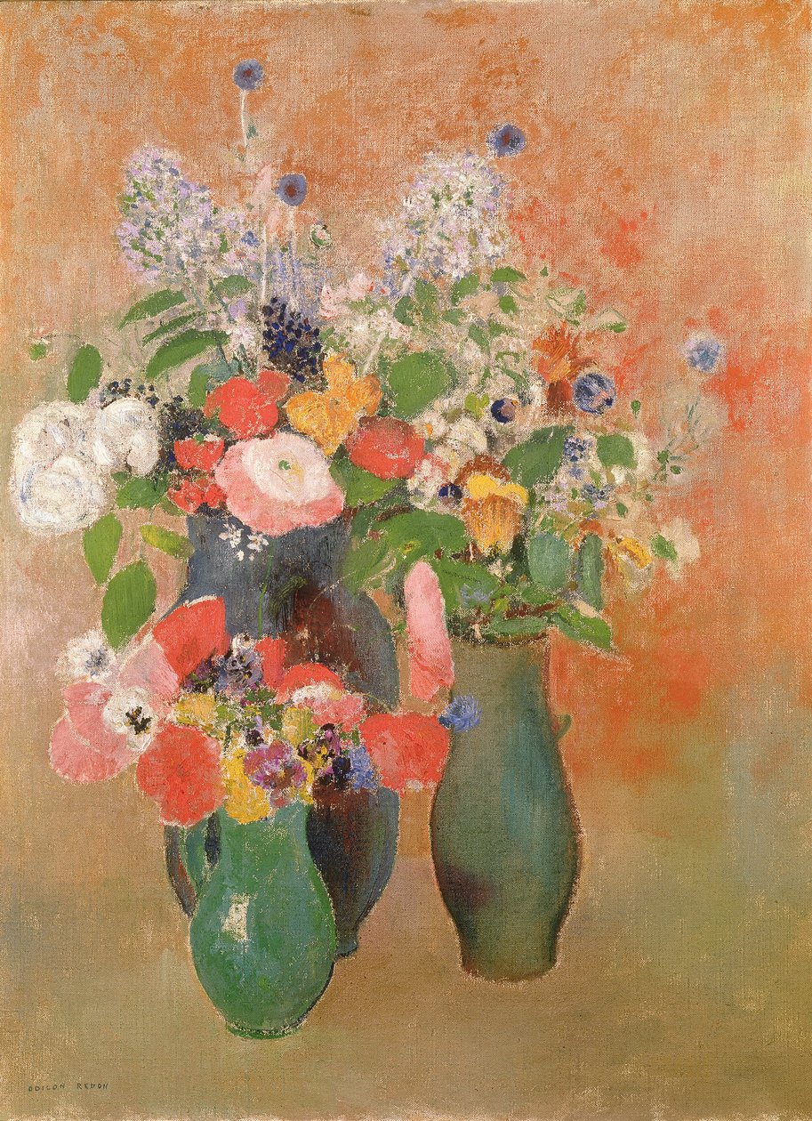 Natura morta di fiori, 1910 da Odilon Redon