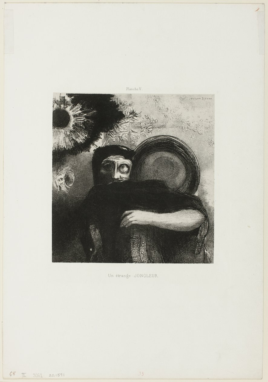 Un giocoliere strano, tavola 5 da Odilon Redon