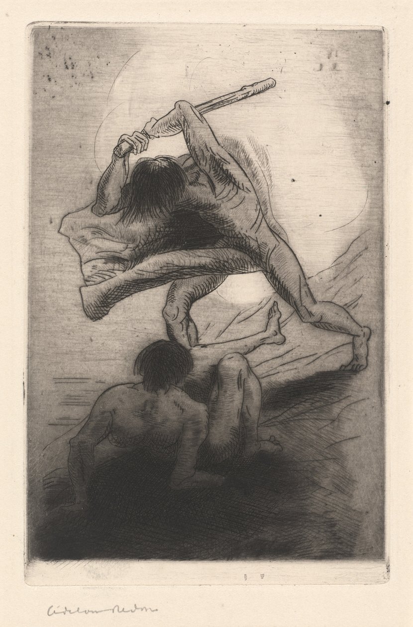 Caino e Abele da Odilon Redon