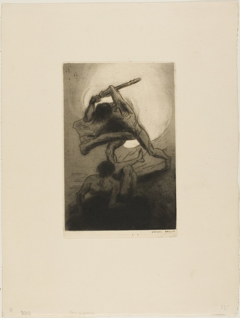 Caino e Abele da Odilon Redon