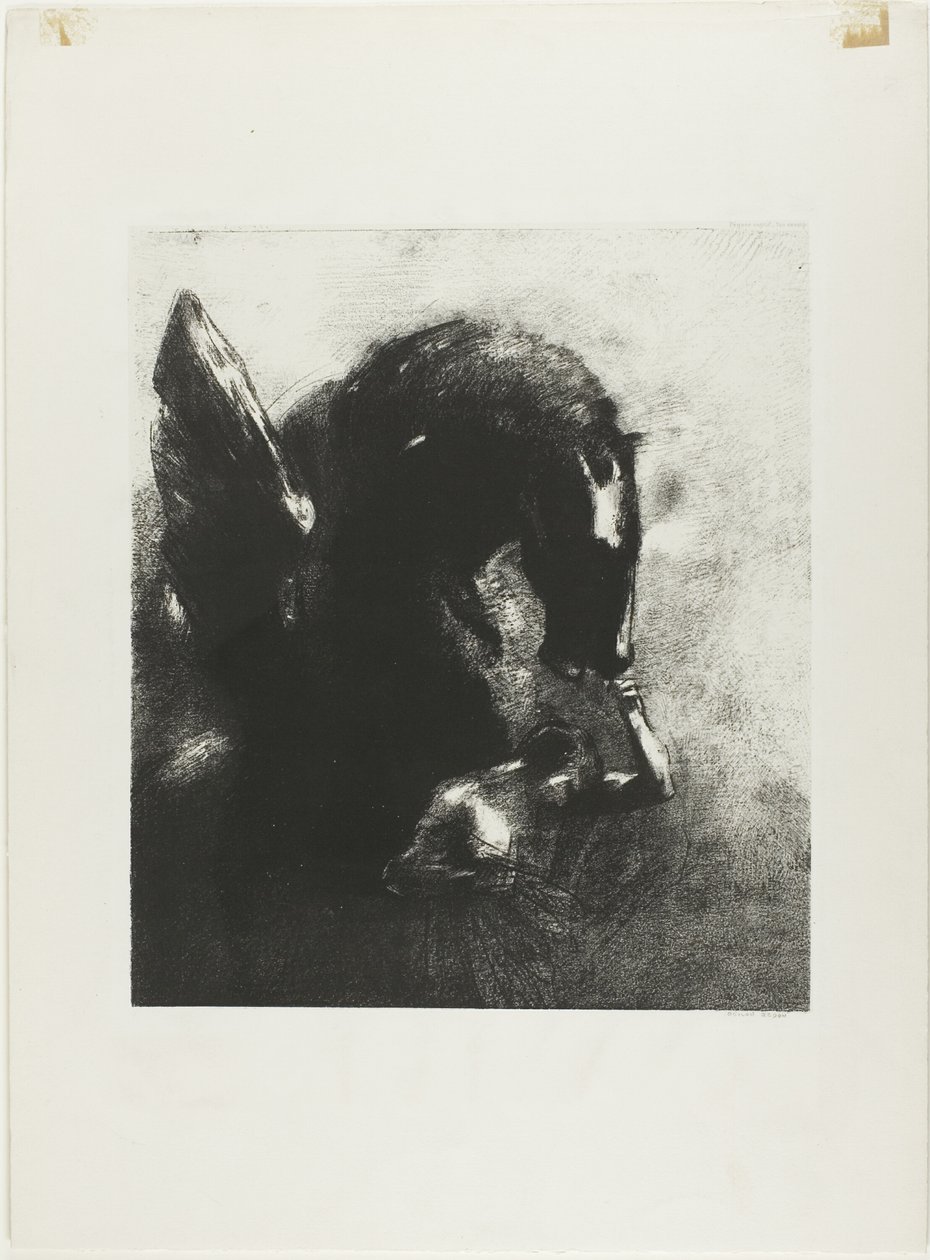 Pegaso prigioniero da Odilon Redon