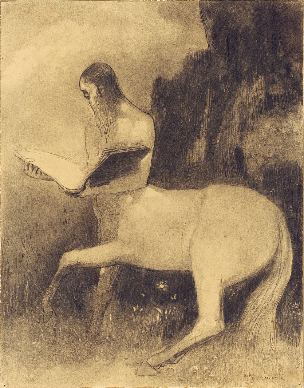Centauro che legge da Odilon Redon