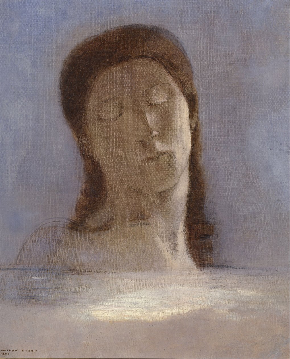 Occhi chiusi da Odilon Redon