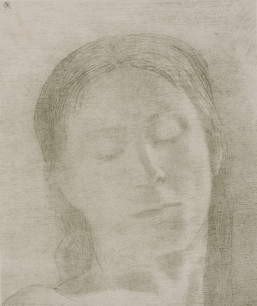 Occhi chiusi da Odilon Redon