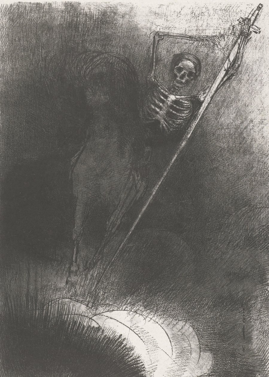 La morte su un cavallo da Odilon Redon