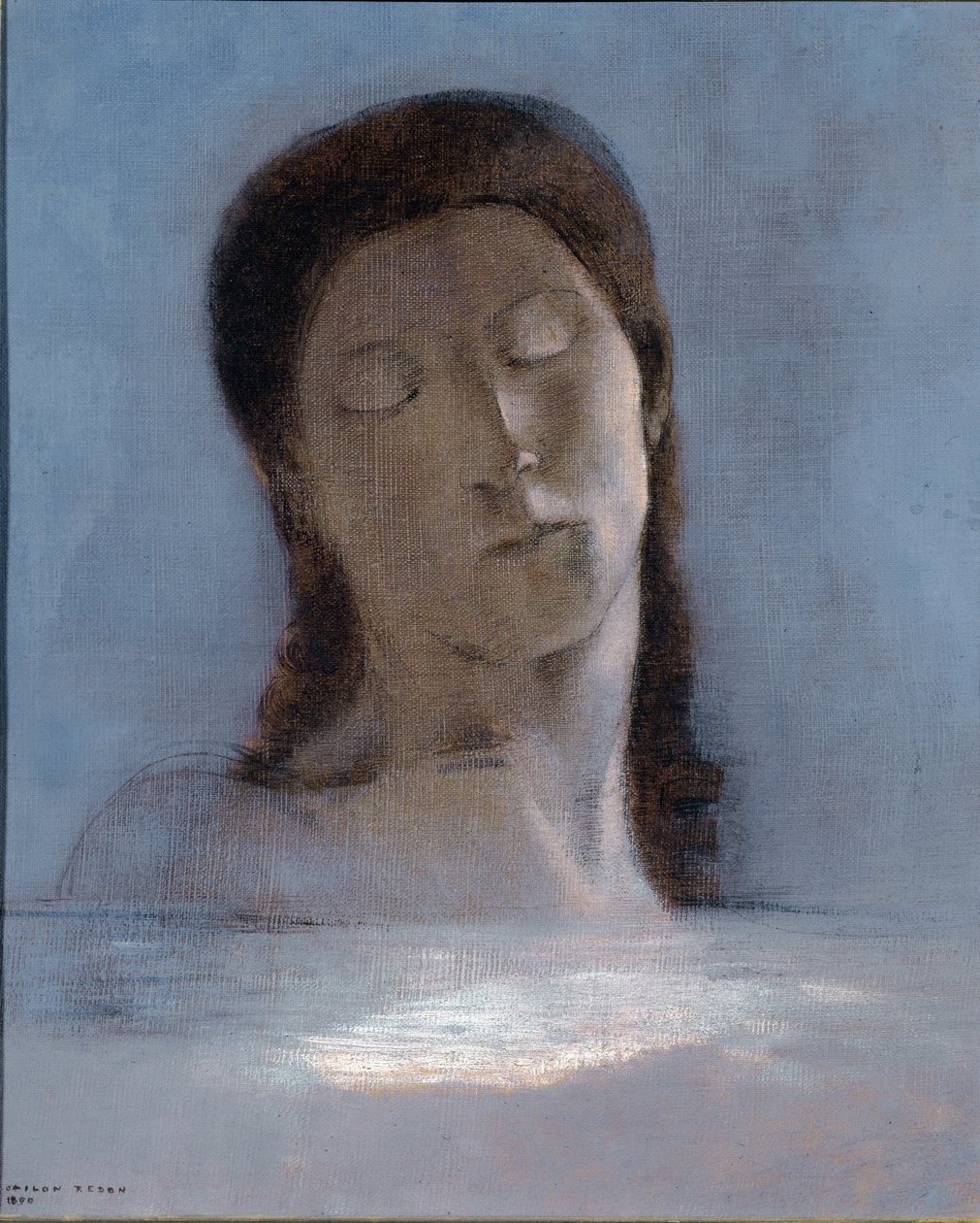 Occhi chiusi da Odilon Redon