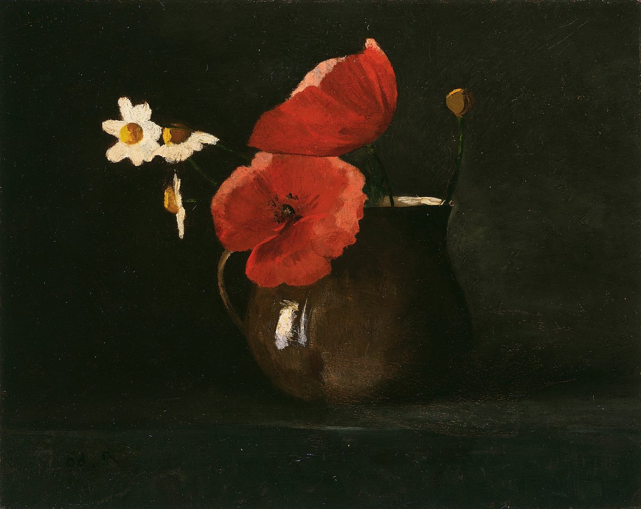Fiori: papaveri e margherite da Odilon Redon